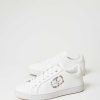 TWINSET Sneakers In Pelle Con Oval T A Fiori Bianco Hot