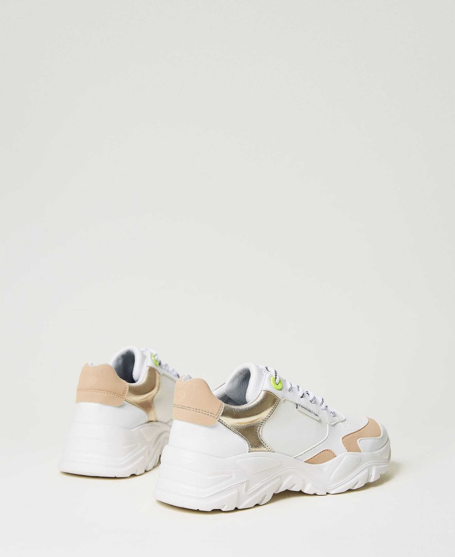 TWINSET Sneakers Running Con Dettagli Laminati Bianco Hot