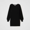 TWINSET Abito Corto In Maglia Con Pizzo Nero Best