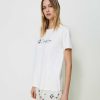 TWINSET T-Shirt Con Stampa Ciliegia Bianco Clearance