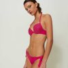 TWINSET Tanga Da Bagno Con Oval T Fucsia Hot