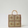 TWINSET Borsa Shopper In Crochet Con Lurex Fantasia Hot