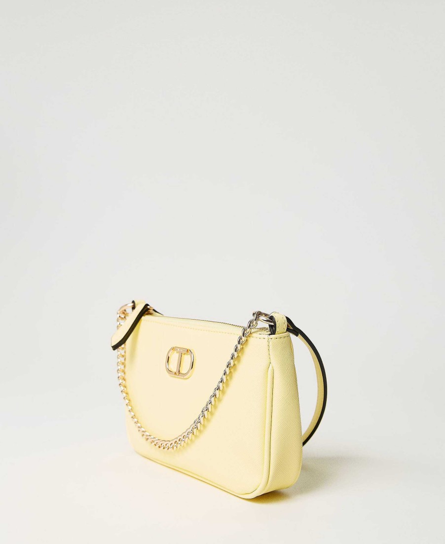 TWINSET Borsa A Tracolla 'Petite' Con Oval T Giallo Hot