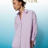 TWINSET Camicia In Popeline Con Ricamo Viola Best