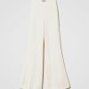 TWINSET Pantaloni Flare In Misto Lino Beige Online