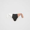 TWINSET Tanga Da Bagno Color Block Con Fiocchi Marrone Hot