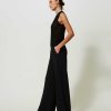 TWINSET Pantaloni A Palazzo Con Tasche Nero Clearance