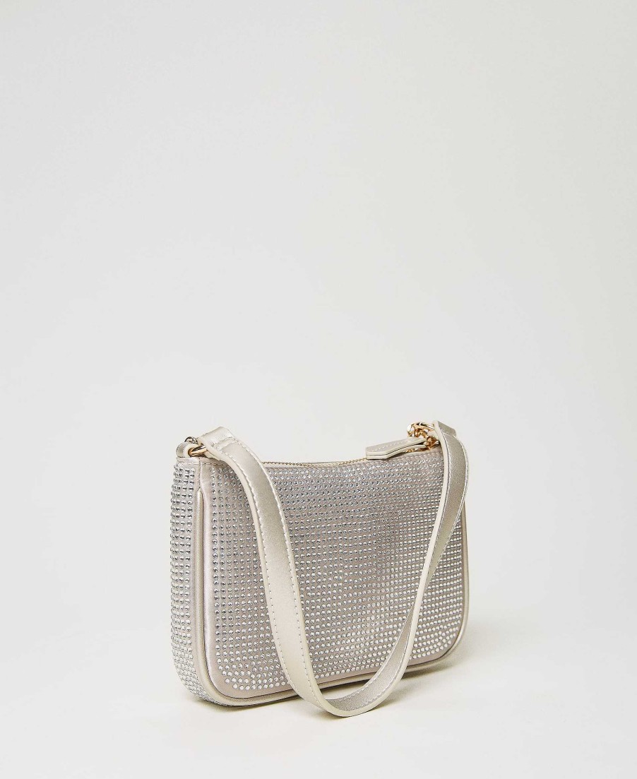 TWINSET Borsa A Tracolla 'Petite' Party Con Oval T Grigio Best