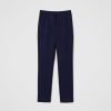 TWINSET Pantaloni A Sigaretta Con Piega Stirata Blu Hot