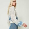 TWINSET Cardigan A Rete Con Stampa A Fiori Fantasia New