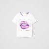 TWINSET T-Shirt Over Myfo Con Stampa Sfumata Bianco Clearance