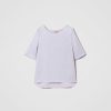 TWINSET Blusa In Raso Con Spacchetti Viola Online