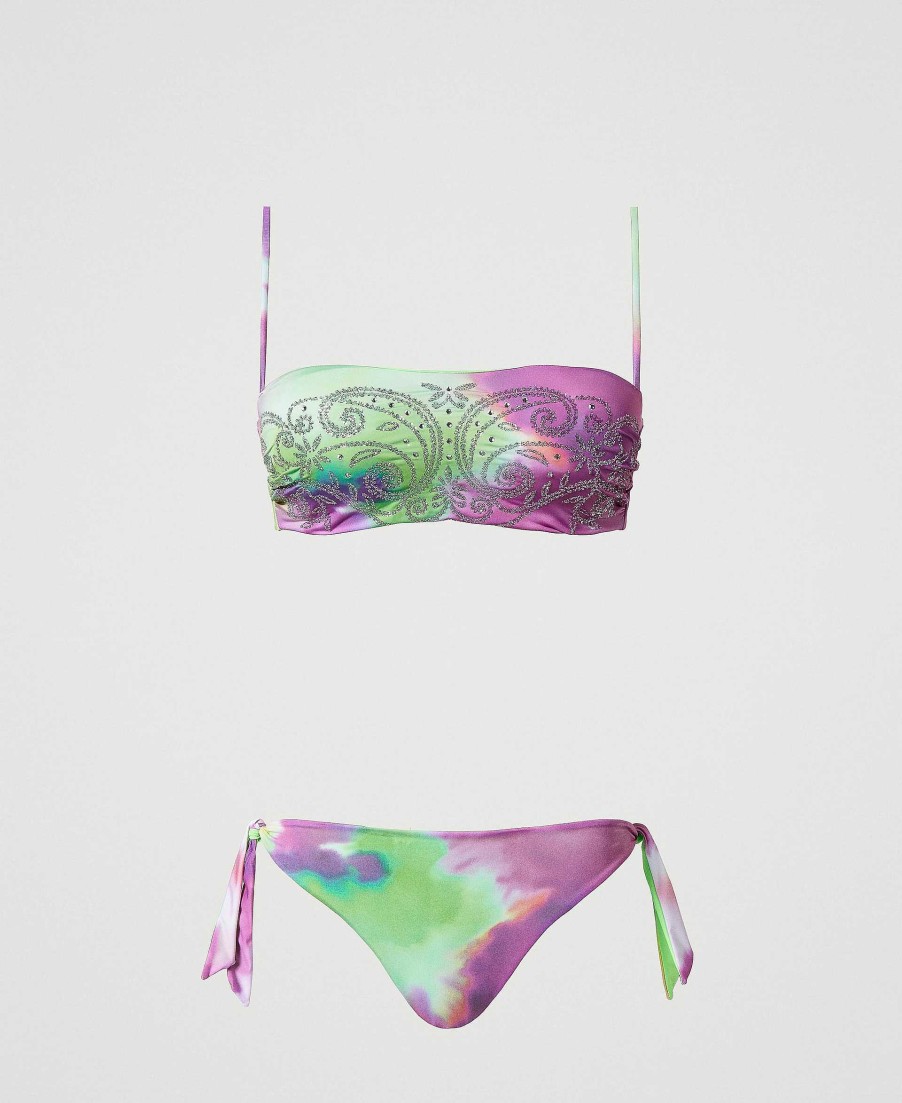 TWINSET Fascia Da Bagno E Tanga Tie-Dye Fantasia Clearance