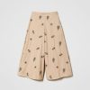 TWINSET Pantaloni Ampi In Popeline Con Ricamo All Over Beige Hot