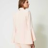 TWINSET Giacca Blazer In Cr Pe Cady Rosa Wholesale