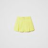 TWINSET Shorts In Misto Lino Con Pieghe Giallo Best