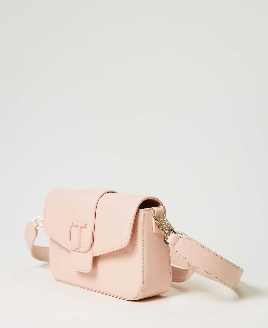 TWINSET Borsa A Tracolla 'Amie' In Pelle Rosa Hot