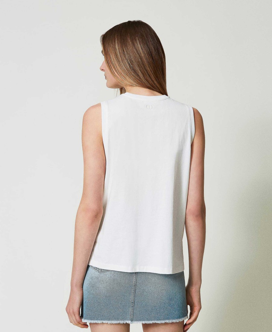 TWINSET Top Giglio Tigrato X Twinset Bianco Best