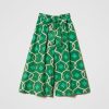 TWINSET Gonna Pantalone In Mussola Stampata Verde New