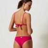 TWINSET Push-Up Da Bagno Con Ricamo Fucsia New