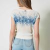 TWINSET Maglia A Costine Con Stampa A Fiori Fantasia Wholesale