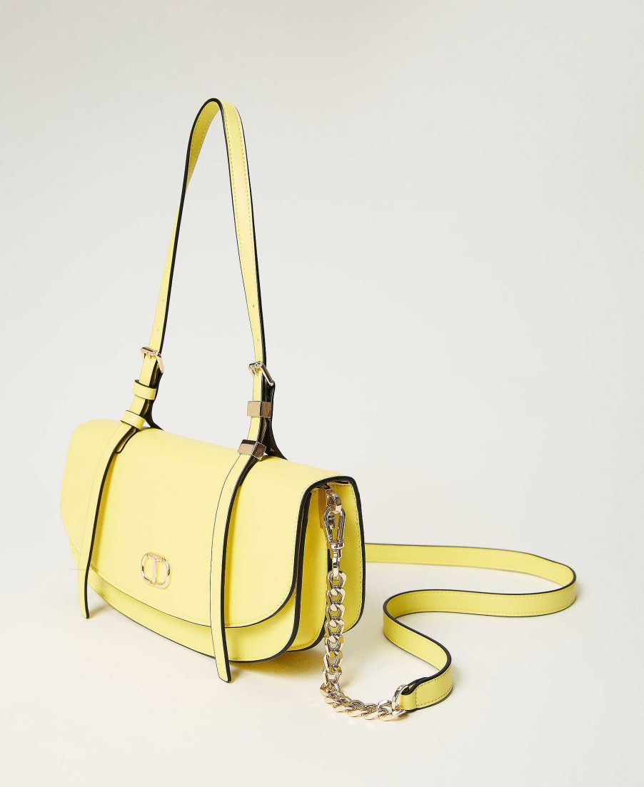 TWINSET Borsa A Tracolla Con Patta E Oval T Giallo Hot